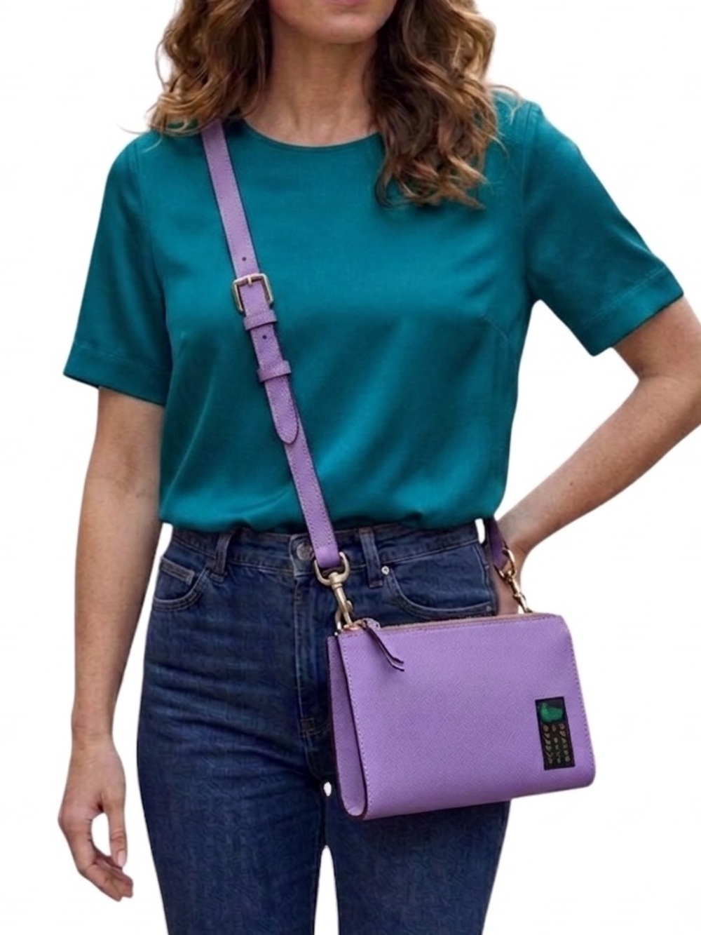 Dooney & Bourke Alpine Janine Crossbody 23 Leather Purple Bag